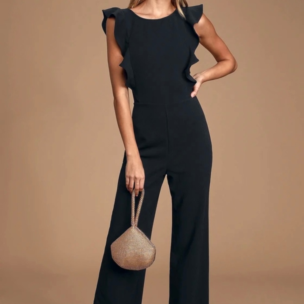 Lulu’s Formal Black Jumpsuit
